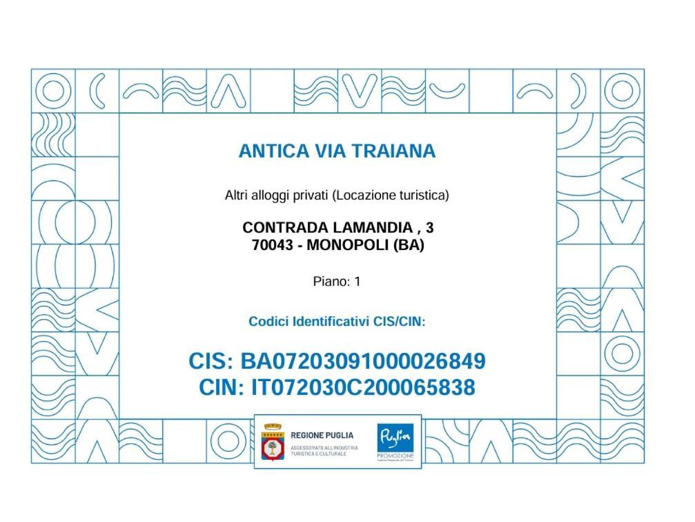 Antica Via Traiana Apartment Monopoli Bagian luar foto